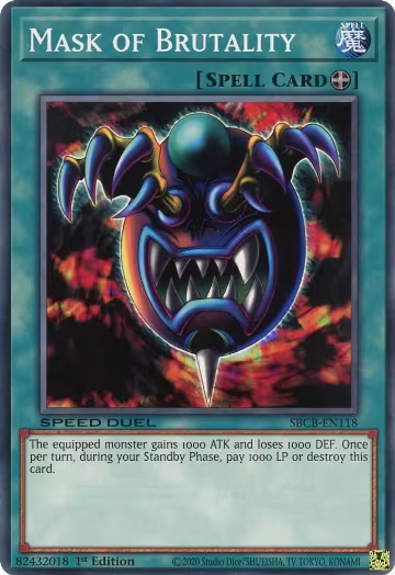 Mask of Brutality (SBCB-EN118), Speed Duel: Battle City Box — Yu-Gi-Oh! card price