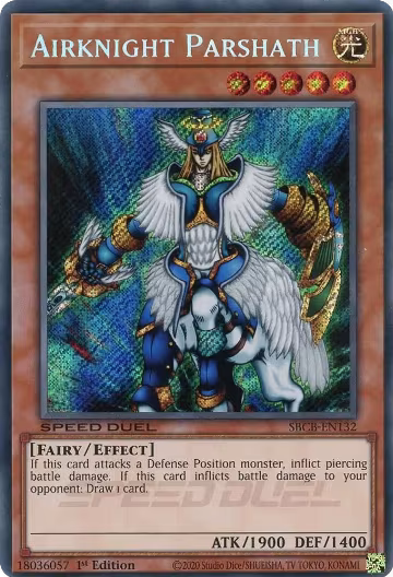 Airknight Parshath (Secret) (SBCB-EN132), Speed Duel: Battle City Box — Yu-Gi-Oh! card price