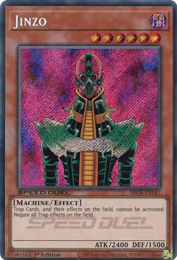 Jinzo (Secret) (SBCB-EN147), Speed Duel: Battle City Box — Yu-Gi-Oh! card price