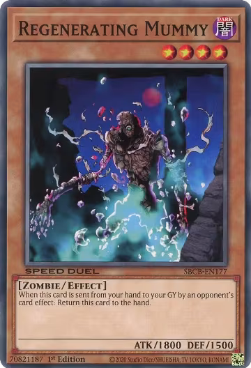 Regenerating Mummy (SBCB-EN177), Speed Duel: Battle City Box — Yu-Gi-Oh! card price