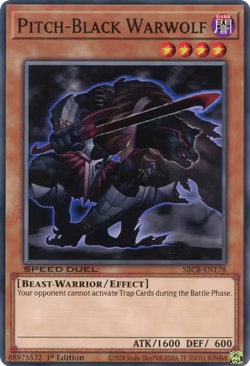 Pitch-Black Warwolf (SBCB-EN178), Speed Duel: Battle City Box — Yu-Gi-Oh! card price