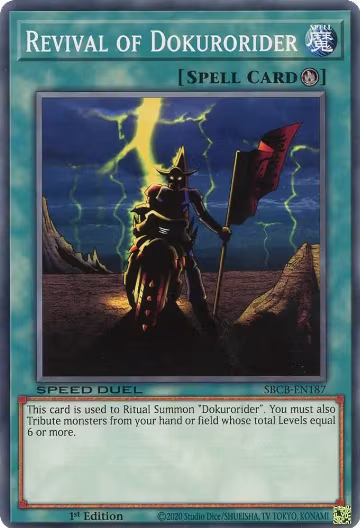 Revival of Dokurorider (SBCB-EN187), Speed Duel: Battle City Box — Yu-Gi-Oh! card price