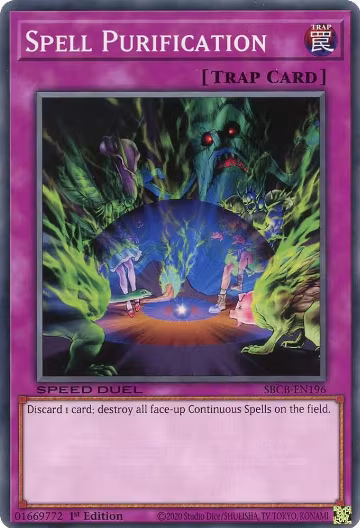 Spell Purification (SBCB-EN196), Speed Duel: Battle City Box — Yu-Gi-Oh! card price
