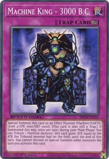 Machine King - 3000 B.C. (SBCB-EN197), Speed Duel: Battle City Box — Yu-Gi-Oh! card price