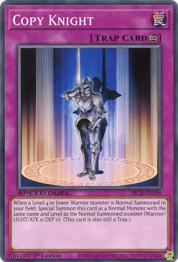 Copy Knight (SBCB-EN198), Speed Duel: Battle City Box — Yu-Gi-Oh! card price