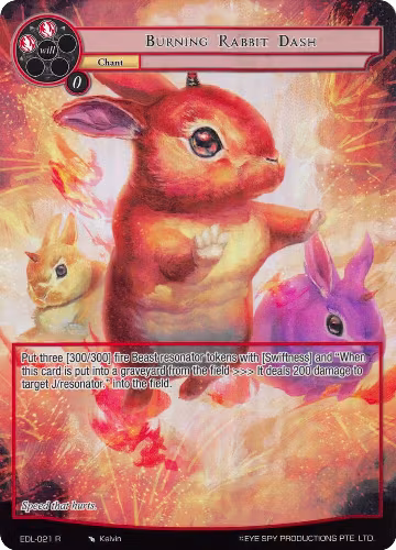 Burning Rabbit Dash (Full Art) (EDL-021), The Epic of the Dragon Lord — Force of Will card price