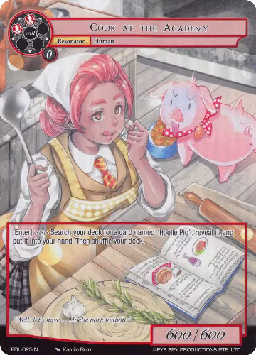 Cook at the Academy (Full Art) (EDL-025), The Epic of the Dragon Lord — Force of Will card price