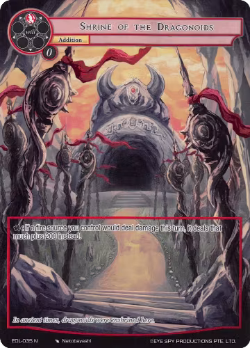 Shrine of the Dragonoids (Full Art) (EDL-035), The Epic of the Dragon Lord — Force of Will card price