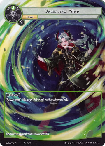 Unceasing Wind (Full Art) (EDL-073), The Epic of the Dragon Lord — Force of Will card price