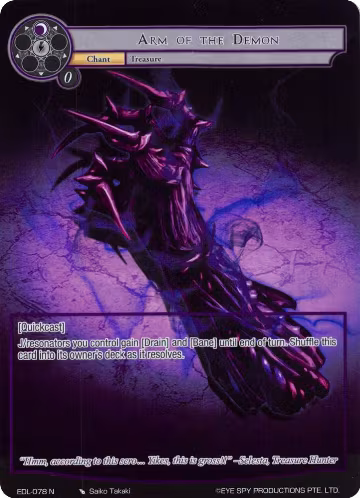 Arm of the Demon (Full Art) (EDL-078), The Epic of the Dragon Lord — Force of Will card price