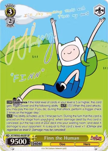 Finn the Human (SP) (AT/WX02-002SP SP), Adventure Time — Weiß Schwarz card price