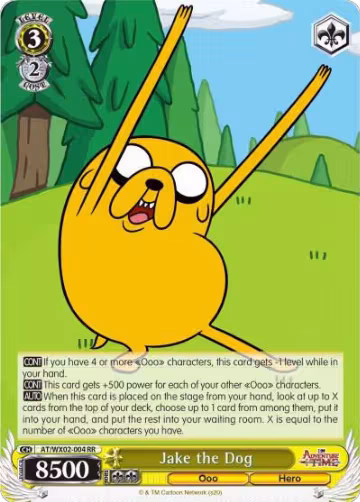 Jake the Dog (AT/WX02-004 RR), Adventure Time — Weiß Schwarz card price