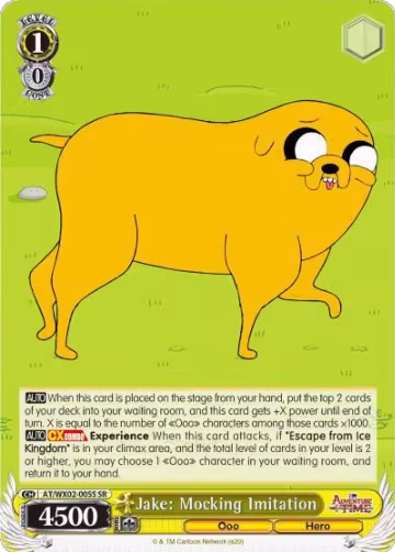 Jake: Mocking Imitation (SR) (AT/WX02-005S SR), Adventure Time — Weiß Schwarz card price
