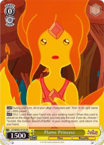 Flame Princess (SR) (AT/WX02-012S SR), Adventure Time — Weiß Schwarz card price