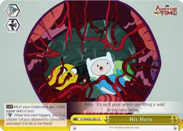 His Hero (AT/WX02-036 CR), Adventure Time — Weiß Schwarz card price