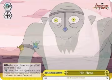 His Hero (RRR) (AT/WX02-036R RRR), Adventure Time — Weiß Schwarz card price