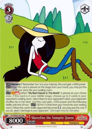 Marceline the Vampire Queen (AT/WX02-042 RR), Adventure Time — Weiß Schwarz card price