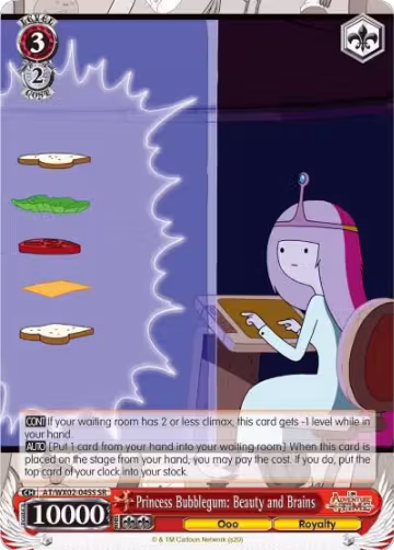 Princess Bubblegum: Beauty and Brains (SR) (AT/WX02-045S SR) — card price