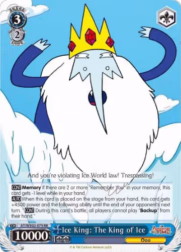 Ice King: The King of Ice (AT/WX02-075 RR), Adventure Time — Weiß Schwarz card price