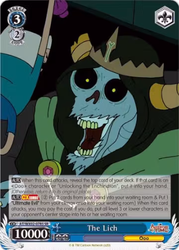 The Lich (SR) (AT/WX02-078S SR), Adventure Time — Weiß Schwarz card price