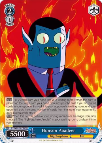 Hunson Abadeer (SR) (AT/WX02-079S SR), Adventure Time — Weiß Schwarz card price