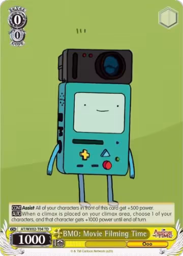 BMO: Movie Filming Time (AT/WX02-T04 TD), Adventure Time — Weiß Schwarz card price