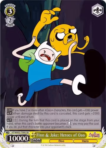 Finn & Jake: Heroes of Ooo (SR) (AT/WX02-T09S SR), Adventure Time — Weiß Schwarz card price