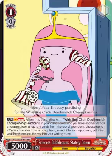 Princess Bubblegum: Stately Gown (AT/WX02-T13 TD), Adventure Time — Weiß Schwarz card price
