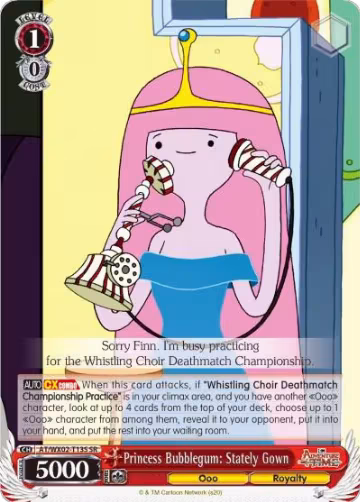 Princess Bubblegum: Stately Gown (SR) (AT/WX02-T13S SR), Adventure Time — Weiß Schwarz card price