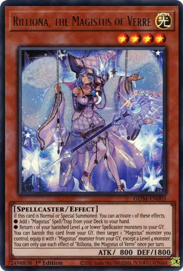 Rilliona, the Magistus of Verre (GEIM-EN003), Genesis Impact — Yu-Gi-Oh! card price