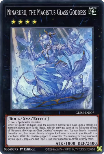Ninaruru, the Magistus Glass Goddess (GEIM-EN007), Genesis Impact — Yu-Gi-Oh! card price