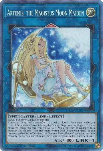 Artemis, the Magistus Moon Maiden (CR) (GEIM-EN008), Genesis Impact — Yu-Gi-Oh! card price