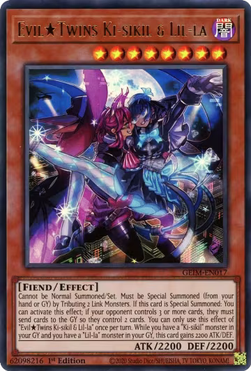 Evil Twins Ki-sikil & Lil-la (GEIM-EN017), Genesis Impact — Yu-Gi-Oh! card price