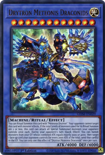 Drytron Meteonis Draconids (GEIM-EN029), Genesis Impact — Yu-Gi-Oh! card price