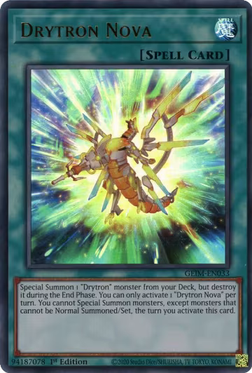Drytron Nova (GEIM-EN033), Genesis Impact — Yu-Gi-Oh! card price