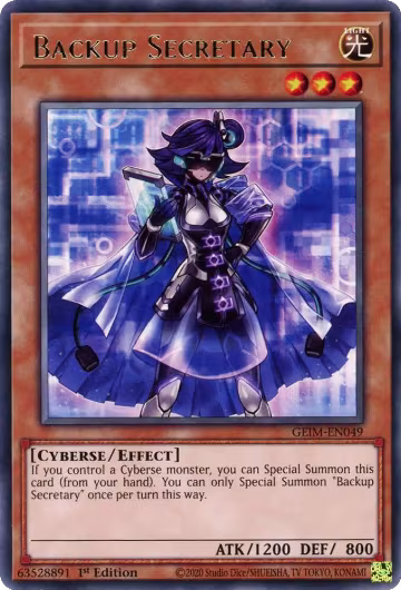 Backup Secretary (GEIM-EN049), Genesis Impact — Yu-Gi-Oh! card price