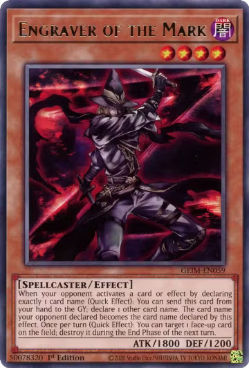 Engraver of the Mark (GEIM-EN059), Genesis Impact — Yu-Gi-Oh! card price