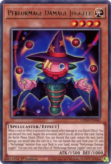 Performage Damage Juggler (GEIM-EN060), Genesis Impact — Yu-Gi-Oh! card price
