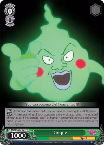 Dimple (MOB/SX02-024 RR), Mob Psycho 100 — Weiß Schwarz card price
