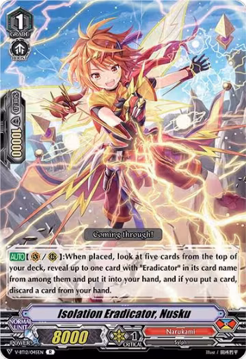 Isolation Eradicator, Nusku (V-BT12/045EN), V-BT12: Divine Lightning Radiance — Vanguard card price