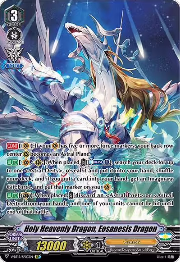 Holy Heavenly Dragon, Eosanesis Dragon (SP) (V-BT12/SP03EN), V-BT12: Divine Lightning Radiance — Vanguard card price