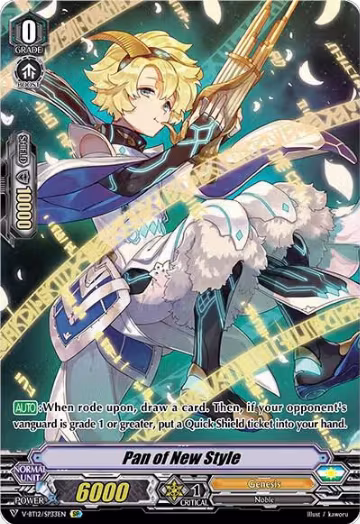 Pan of New Style (SP) (V-BT12/SP33EN), V-BT12: Divine Lightning Radiance — Vanguard card price