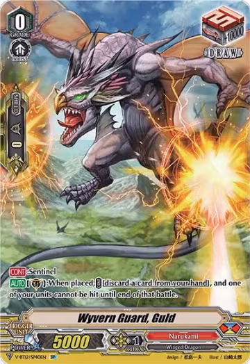 Wyvern Guard, Guld (SP) (V-BT12/SP40EN), V-BT12: Divine Lightning Radiance — Vanguard card price