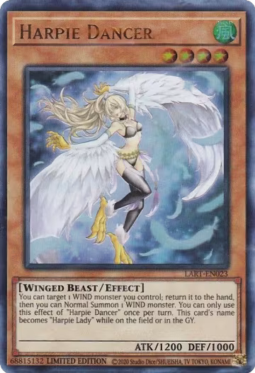 Harpie Dancer (LART-EN023), The Lost Art Promotion — Yu-Gi-Oh! card price