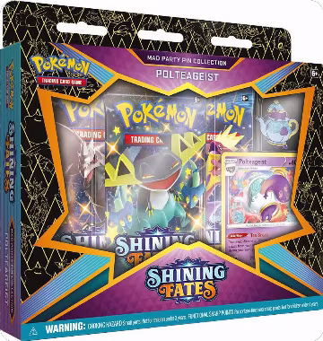 Shining Fates Mad Party Pin Collection [Polteageist], Shining Fates — Pokémon sealed product price