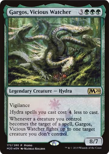 Gargos, Vicious Watcher (172), Media Promos — Magic card price