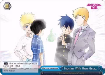 Together With These Guys... (MOB/SX02-097 CR), Mob Psycho 100 — Weiß Schwarz card price