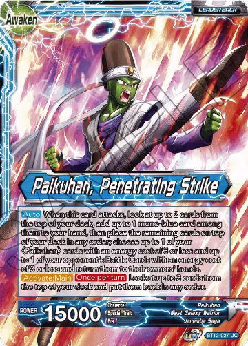 Paikuhan // Paikuhan, Penetrating Strike (BT12-027), Vicious Rejuvenation — DB Super card price