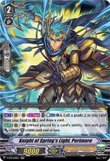 Knight of Spring's Light, Perimore (V-BT12/021EN), V-BT12: Divine Lightning Radiance — Vanguard card price