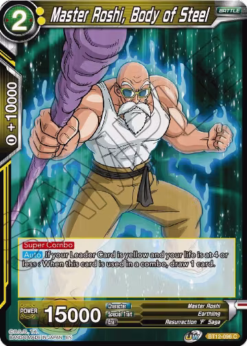 Master Roshi, Body of Steel (BT12-096), Vicious Rejuvenation — DB Super card price